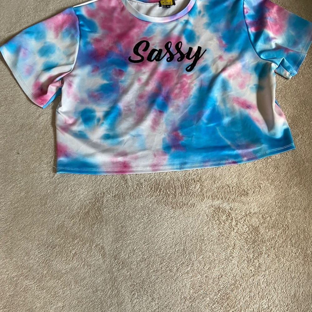 Tie dye sassy shirt